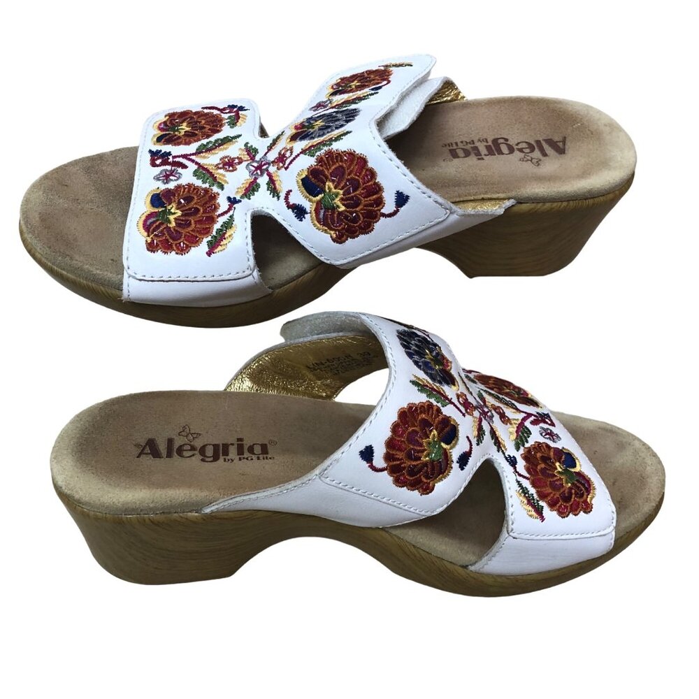 Alegria by PG Lite Womens Shoes Sandals Size 39 US 8.5 Slip-On Summer READ NOTE